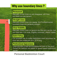 Court Boundary Lines for Soil & Grass