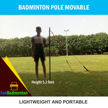 FunBadmenton Portable Badminton Pole for Family, School & Tournament