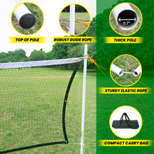 FunBadmenton Portable Net Set Outdoor with Foldable Stand Pole & Carry Bag, Standard Size Badminton Net 20 Feet