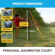 FunBadmenton Portable Badminton Pole for Family, School & Tournament