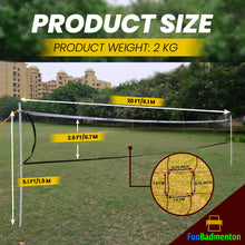 Portable Outdoor Net with Boundary Line