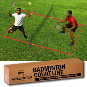 Badminton court marking tape set for outdoor court lines
