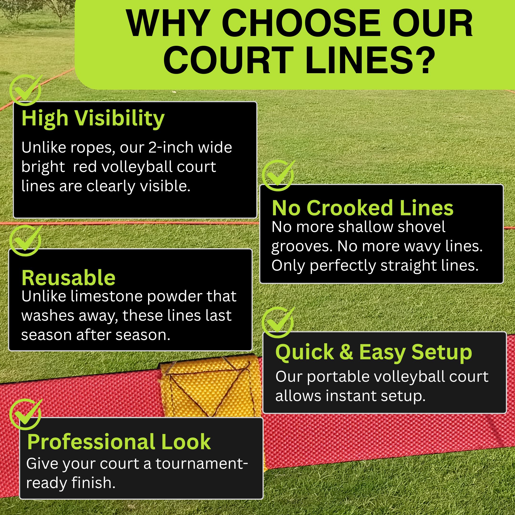 Volleyball Court Boundary Lines - Image 5