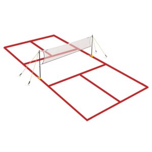 Full Court Lines for Singles (Red)